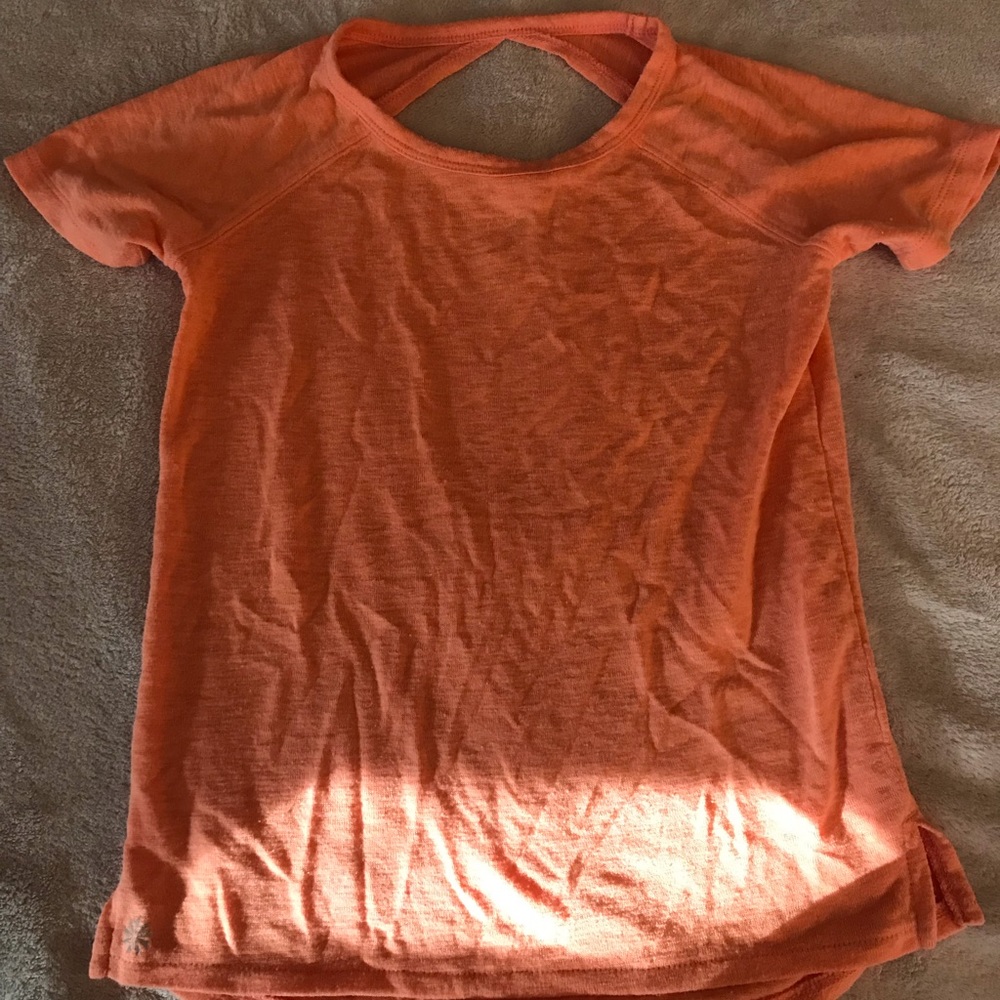 Orange Athleta Girl tee shirt - 7